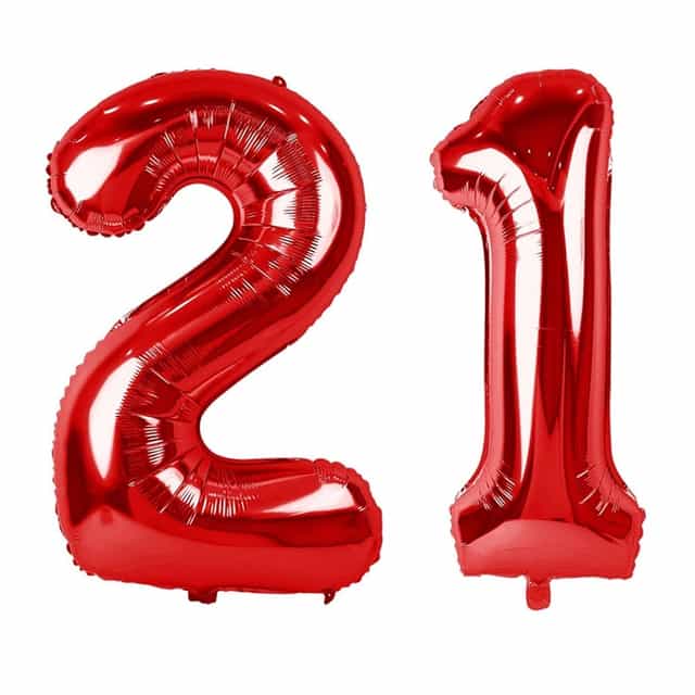 21 Yaş Folyo Balon