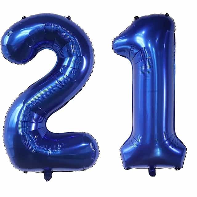 21 Yaş Folyo Balon