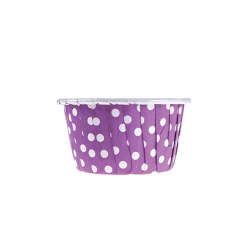 Mor Puanlı Muffin Kek Kapsülü