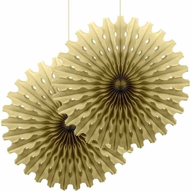 Gold Renkli Yelpaze Süs