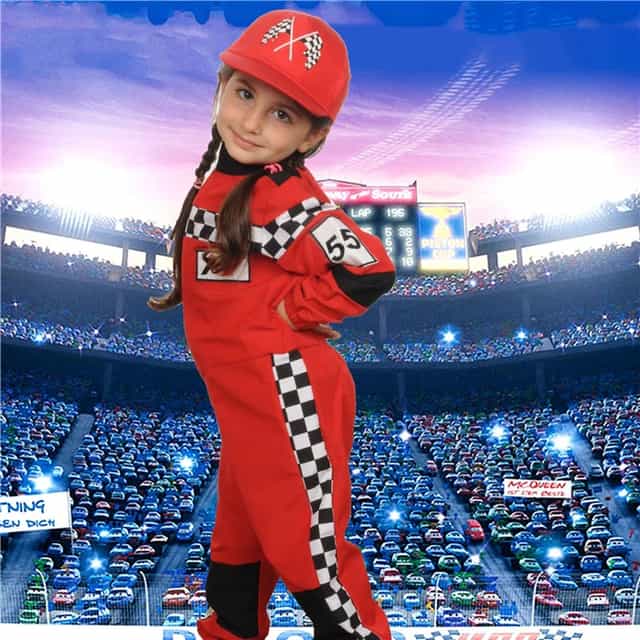 Arabalar F1 Formula Kız Kostümü