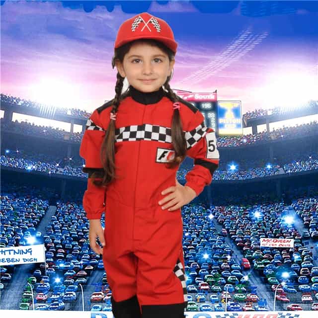 Arabalar F1 Formula Kız Kostümü