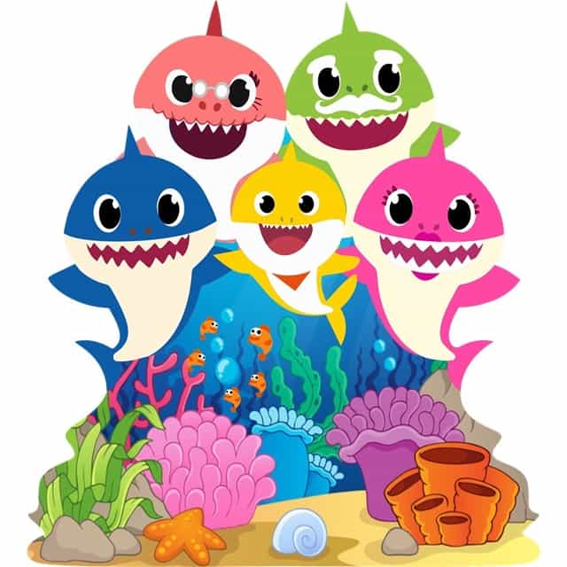 Baby Shark Ayaklı Pano