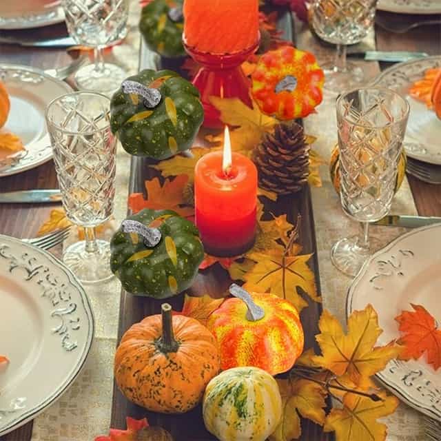 Yeşil Renkli Balkabağı Dekoratif Süs