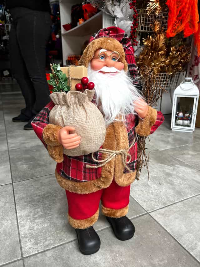 Peluş Noel Baba Dekoratif Süs 62 cm