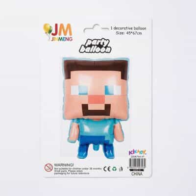 Minecraft Steve Şekilli Folyo Balon