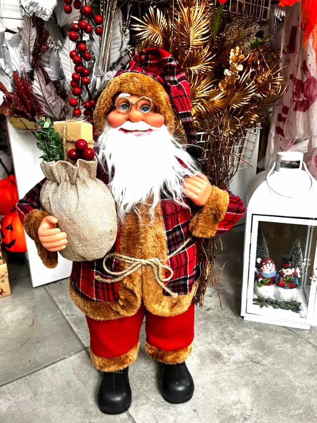 Peluş Noel Baba Dekoratif Süs 62 cm