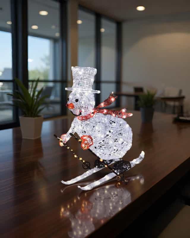 Yılbaşı Kardan Adam Kayak 150 LED 81 cm 1 adet