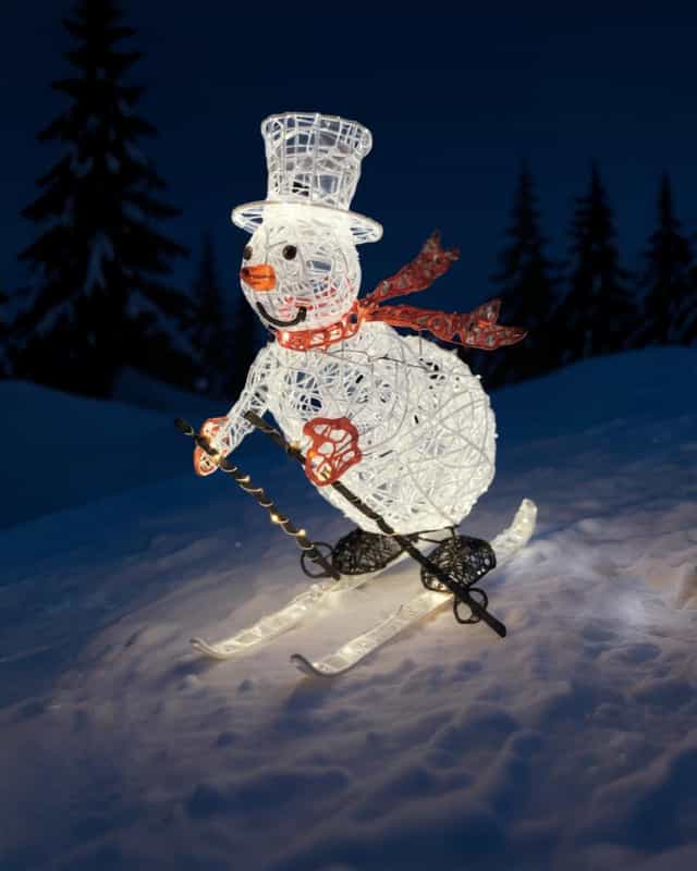 Yılbaşı Kardan Adam Kayak 150 LED 81 cm 1 adet