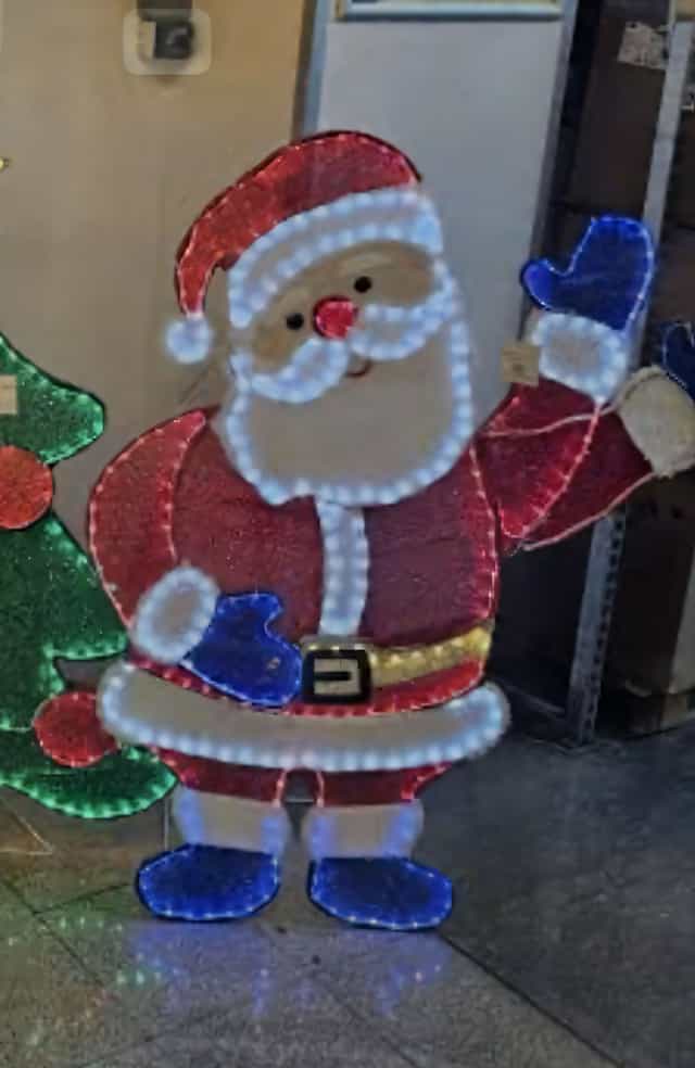 125 CM Led Işıklı Kardan Adam Figürü – 381 LED, 6 Işık Modu, Dış Mekan Yılbaşı Dekoru