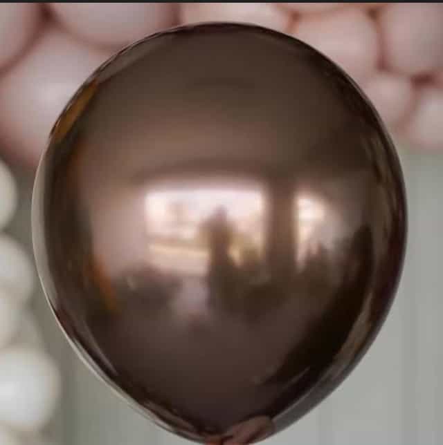 Çikolata Renkli Krom Balon
