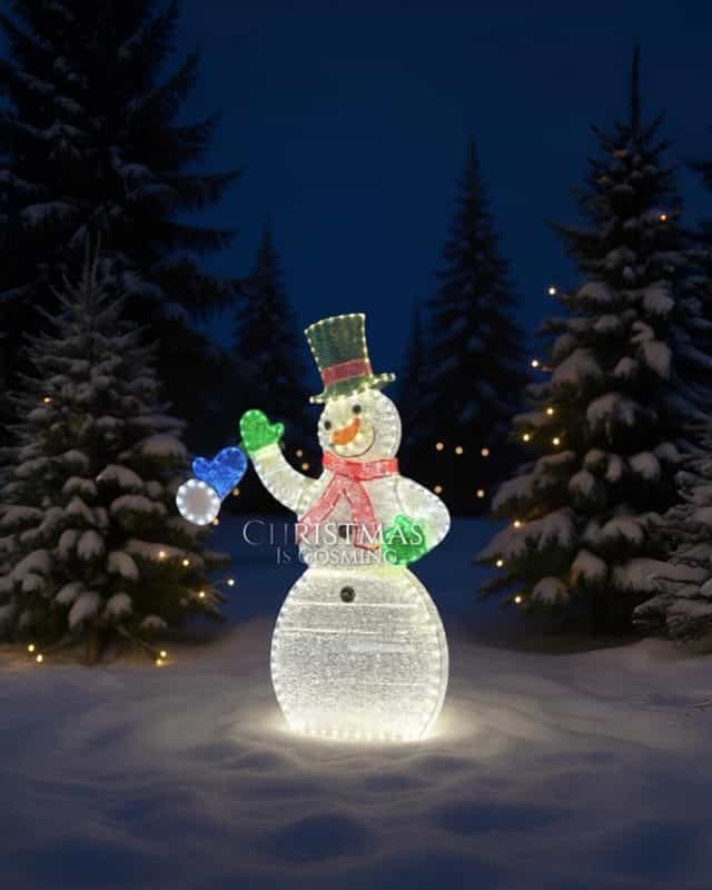 Işıklı Noel Baba Figürü 125 CM – 381 LED Işıklı