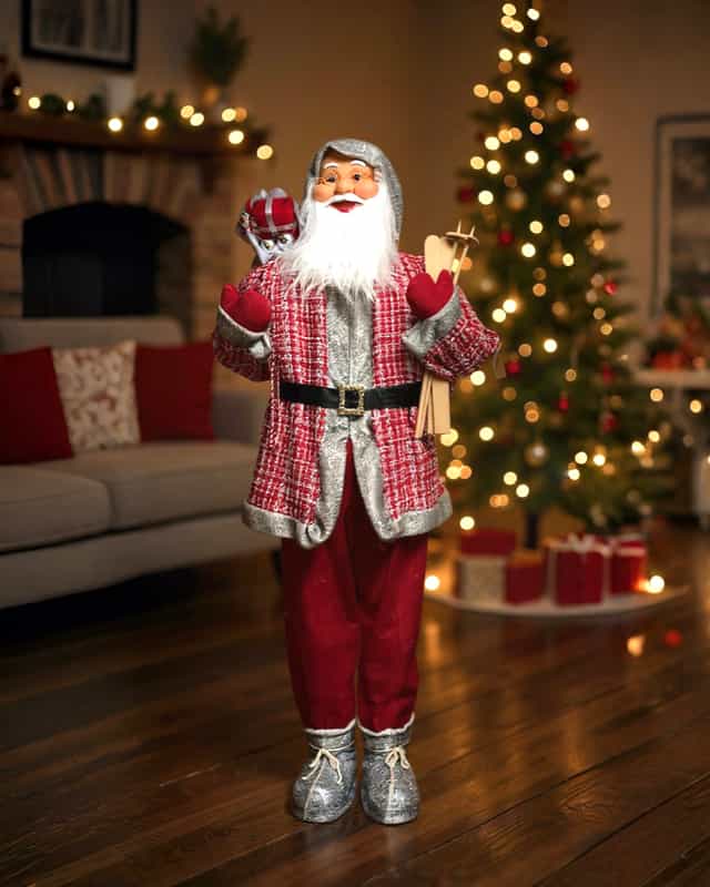 Yılbaşı Noel Baba Dekoratif Süs 150 cm