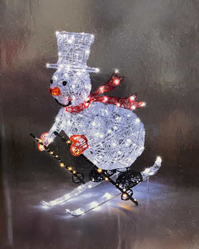 Yılbaşı Kardan Adam Kayak 150 LED 81 cm 1 adet