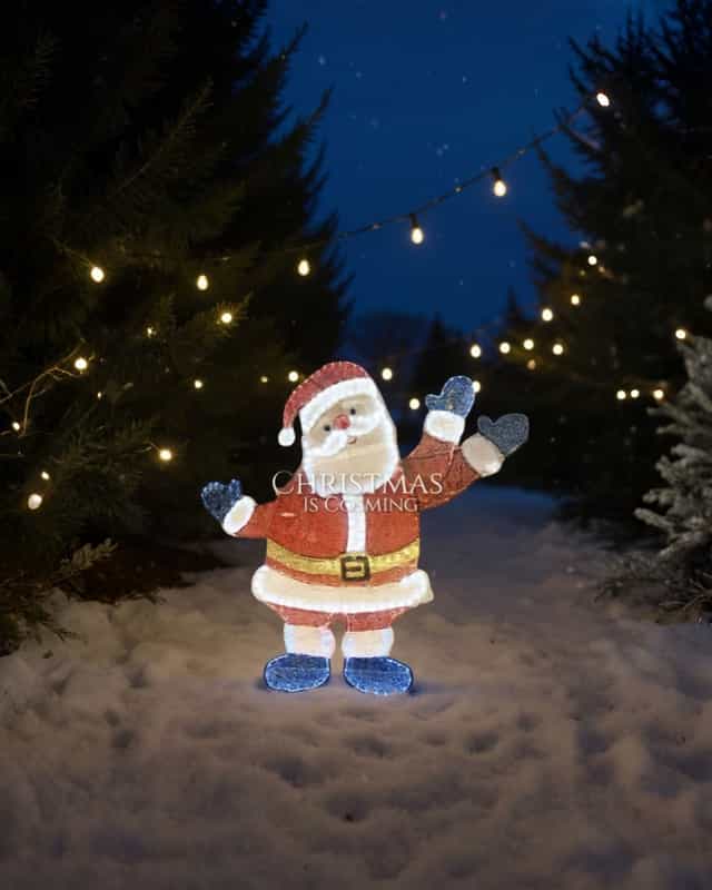 Işıklı Noel Baba Figürü 125 CM – 381 LED Işıklı