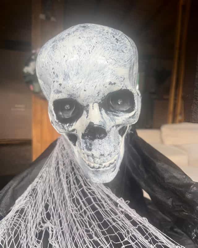 Cadılar Bayramı Hareketli İskelet Sensörlü Işıklı Müzikli