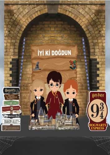 Harry Potter Dekoratif Ayaklı Pano Seti