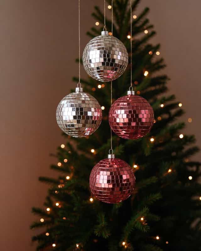 Yılbaşı 8 CM Disko Topu Seti