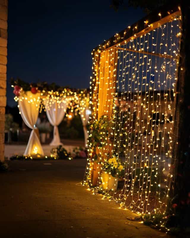 Perde Saçak Yılbaşı Led Günışığı 3*3 Metre Işık