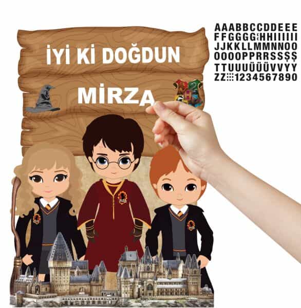 Harry Potter Dekoratif Ayaklı Pano Seti