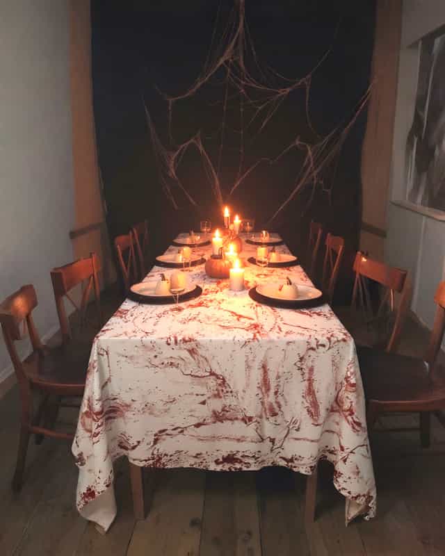 Kan Desenli Çok Amaçlı Halloween Kumaşı 120×200 cm