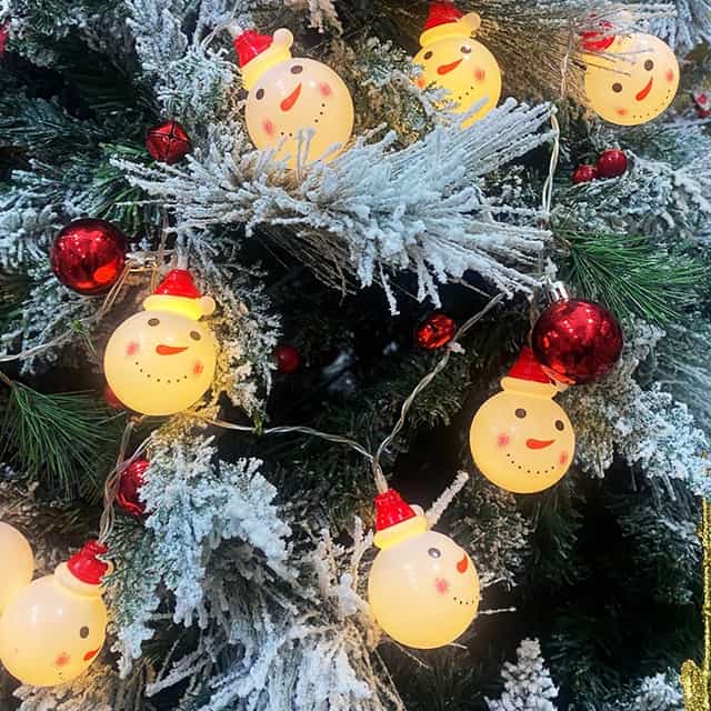 Kardan Adam Figürlü Sıralı Led Işık Dekoratif Lamba Aydınlatma