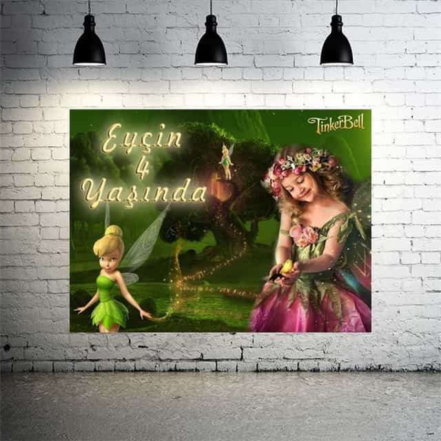 Kişiye Özel Tinker Bell Temalı Afiş