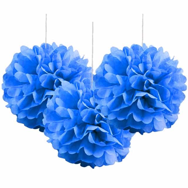 Amscan Lacivert Renkli Ponpon Çiçek