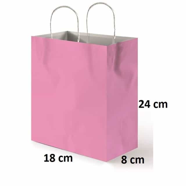 Pembe Kraf Parti Çantası