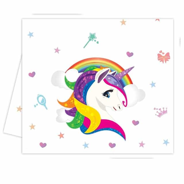Unicorn Temalı Masa Örtüsü