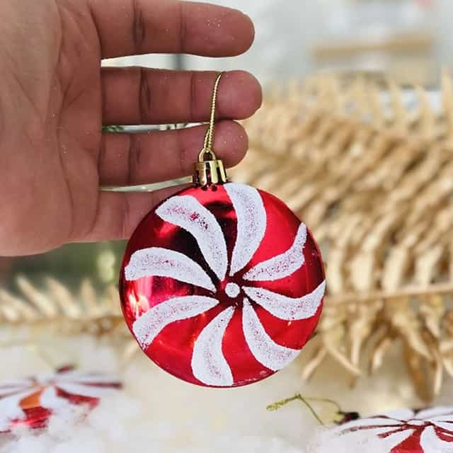 Yılbaşı Ağacı 12 cm İncili Parlak Premium Ağaç Süsü