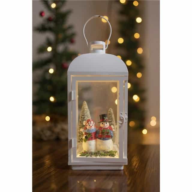 Yılbaşı Figürlü Beyaz Renkli Gece Lambası