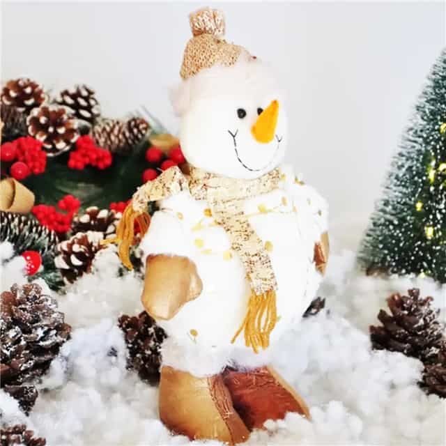 Yılbaşı Hediyelik Kardan Adam Figür Beyaz