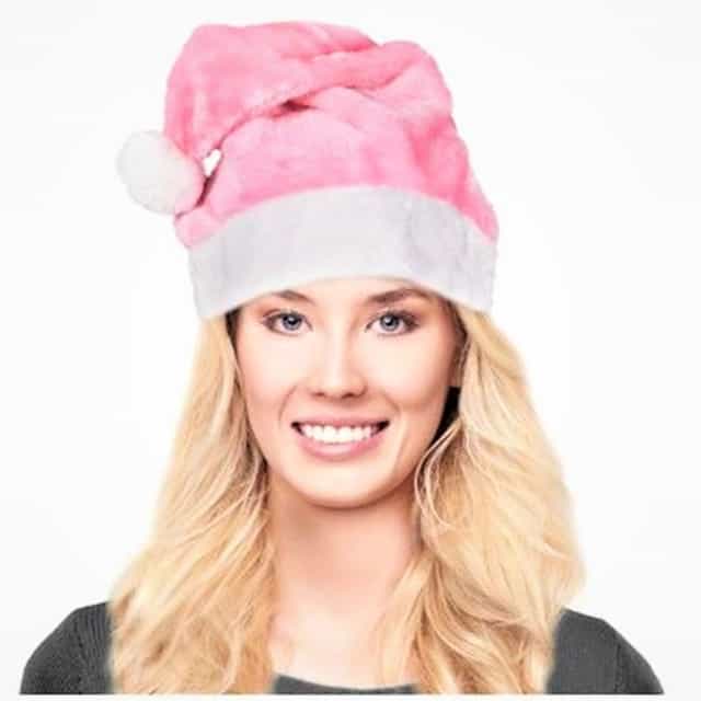Lüks Yılbaşı Pembe Renkli Şapka