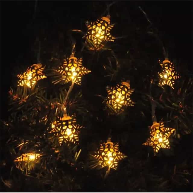 Yılbaşı Pilli Kar Tanesi Figürlü Led Işık