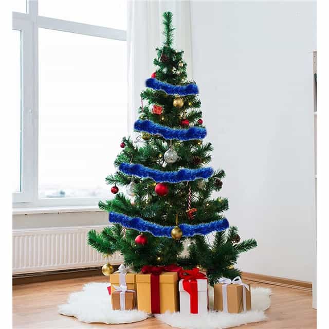 Yılbaşı Süsü Gümüş Renk Fırfır Süs